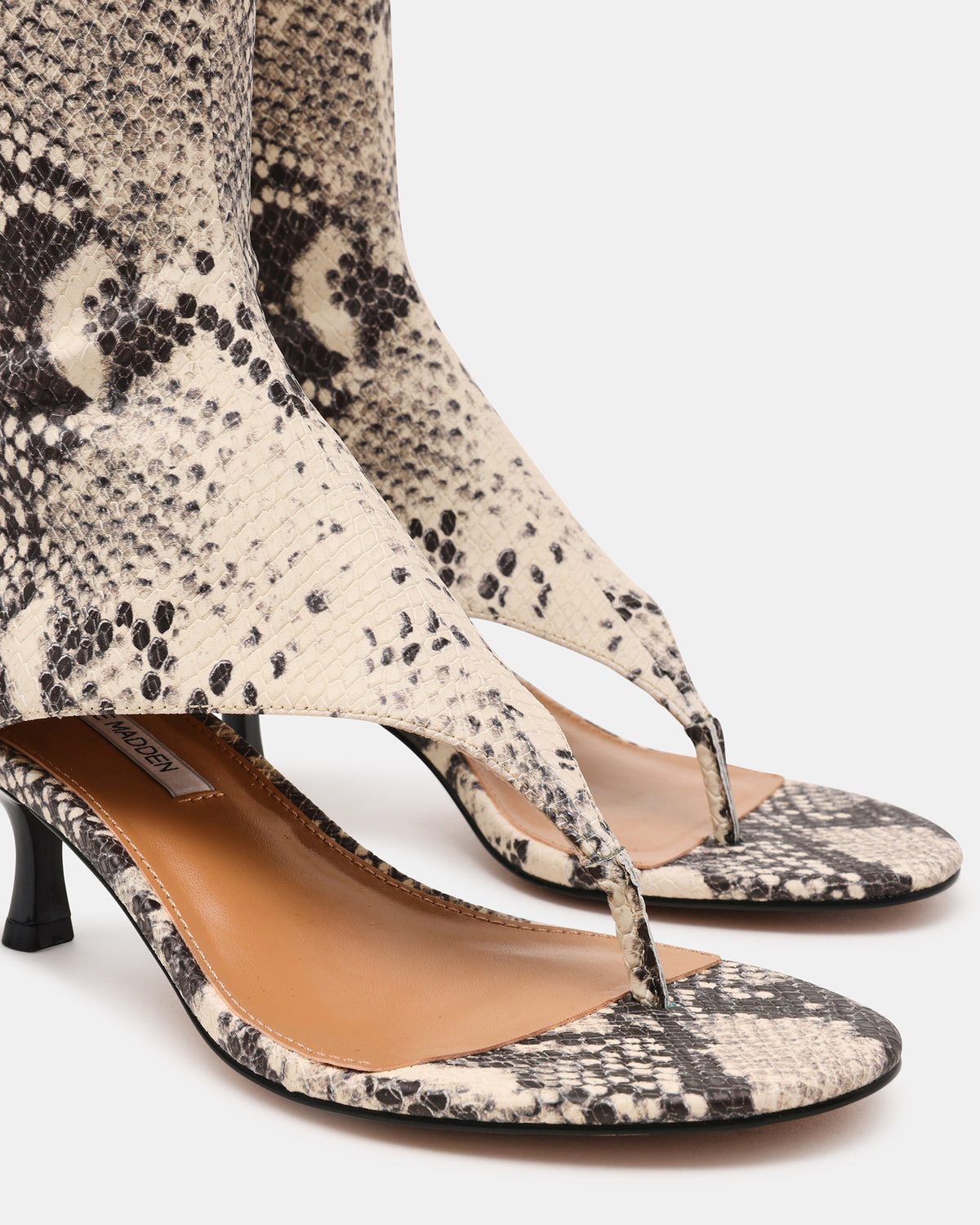 RELENTLESS Snake Thong Open-Toe Boot Shaft Women's Heel | Steve Madden online
