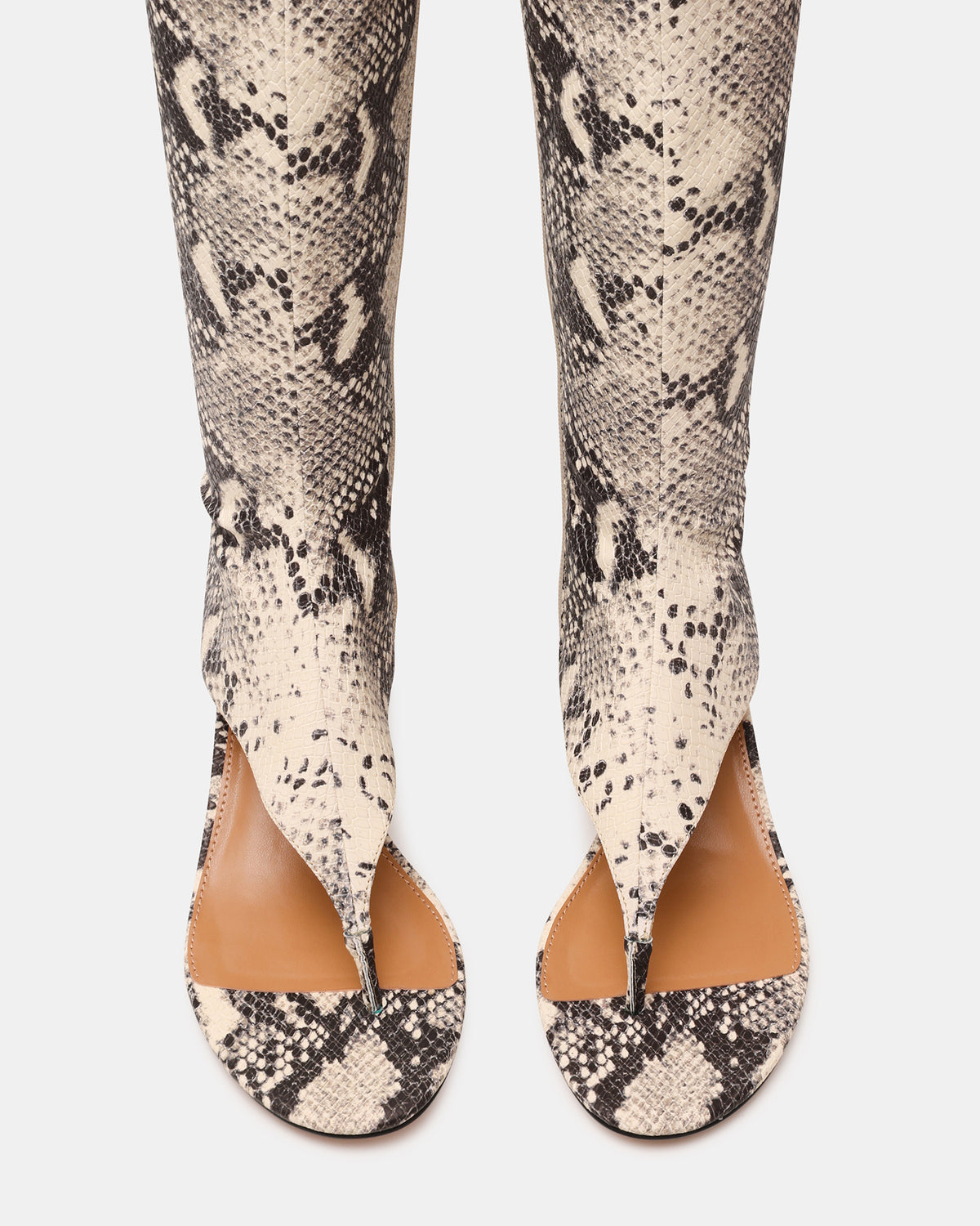 RELENTLESS Snake Thong Open-Toe Boot Shaft Women's Heel | Steve Madden online