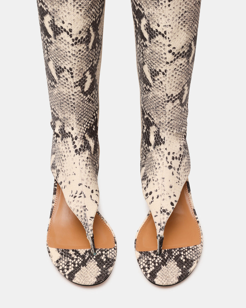 RELENTLESS Snake Thong Open-Toe Boot Shaft Women's Heel | Steve Madden online