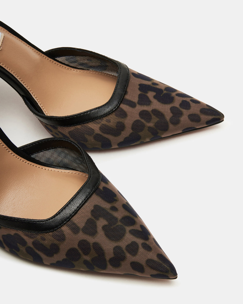 ALLIANCE Mesh Leopard Pointed-Toe Pump Women's Heel | Steve Madden Sale