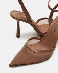ALLIANCE Mesh Mocha Pointed-Toe Pump Women's Heel | Steve Madden outlet