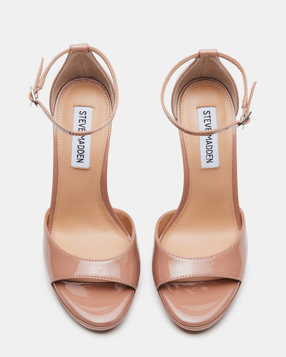 WILEY Blush Patent Women's Open Toe Stiletto Heel | Steve Madden discount