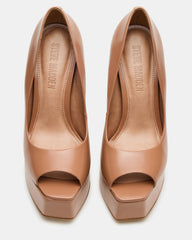 IVES Blush Box Leather Platform Square-Toe Stiletto Women's Heel | Steve Madden online
