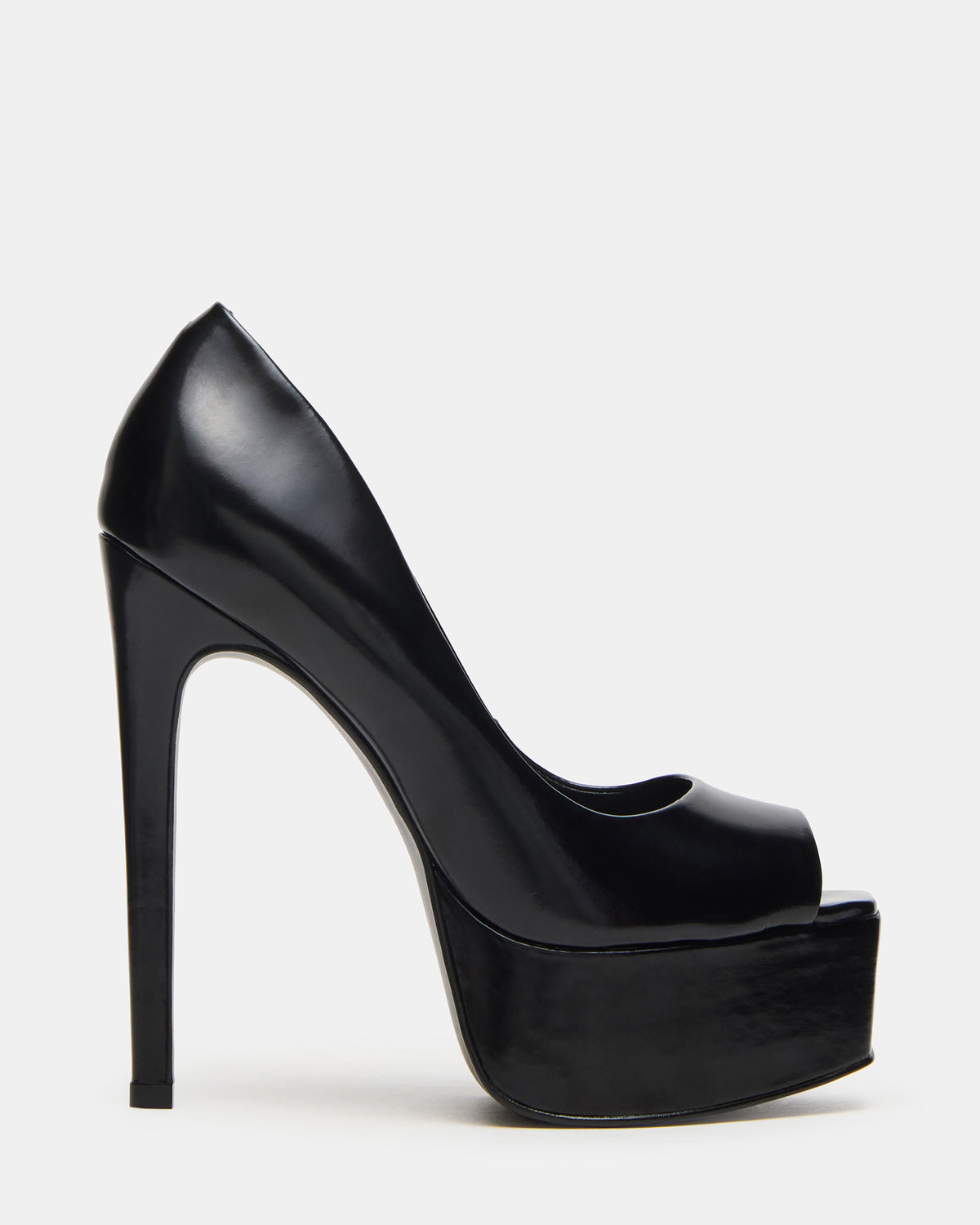 IVES Black Box Platform Square-Toe Stiletto Women's Heel | Steve Madden US