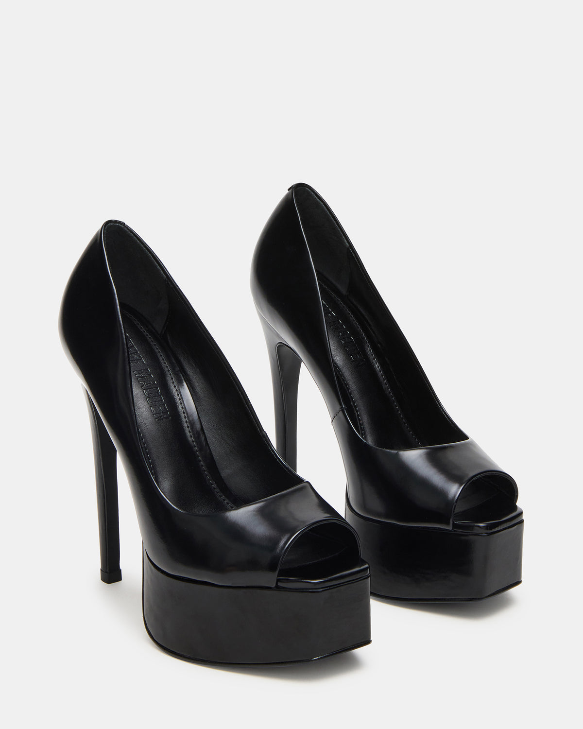 IVES Black Box Platform Square-Toe Stiletto Women's Heel | Steve Madden US