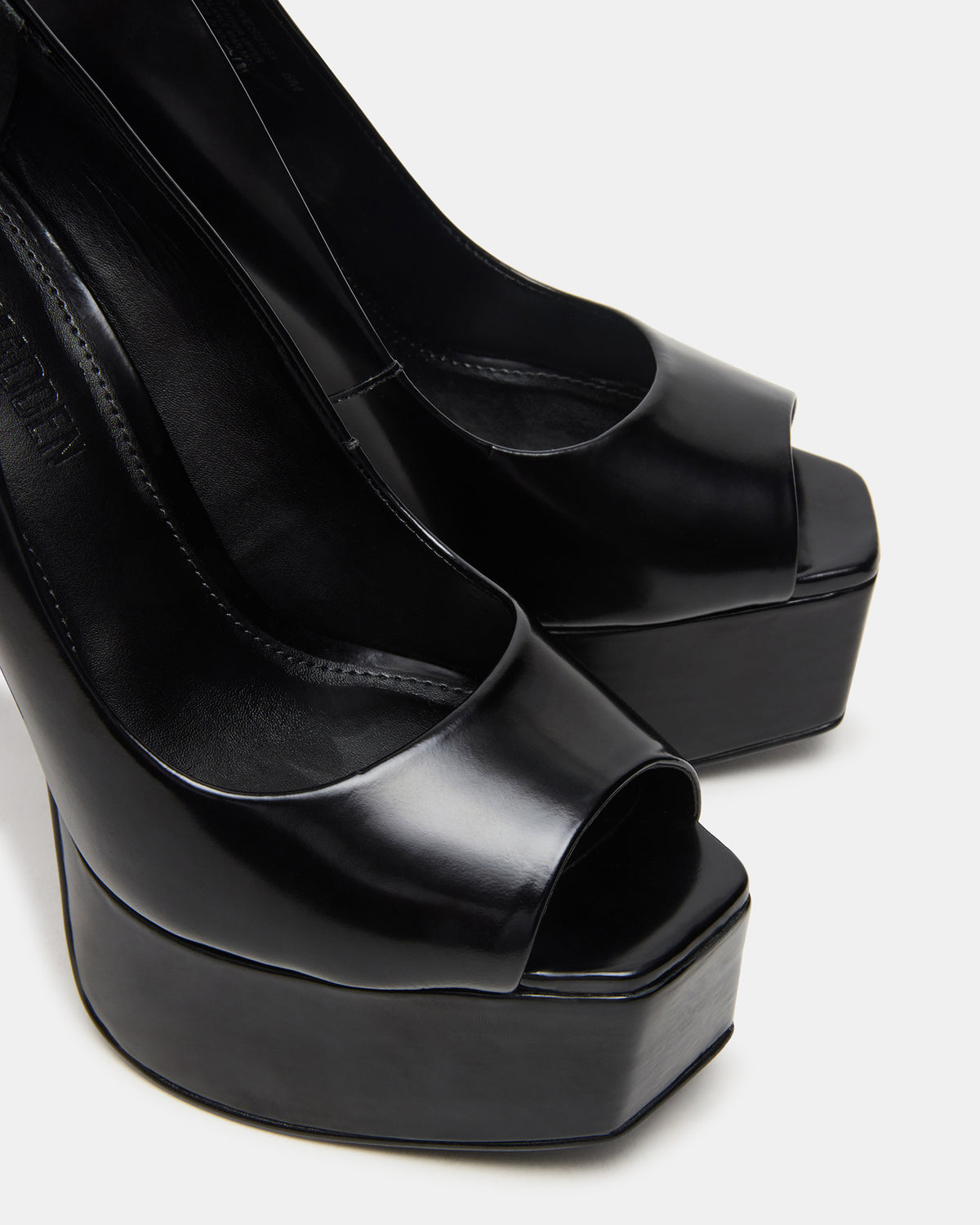 IVES Black Box Platform Square-Toe Stiletto Women's Heel | Steve Madden US