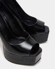 IVES Black Box Platform Square-Toe Stiletto Women's Heel | Steve Madden US