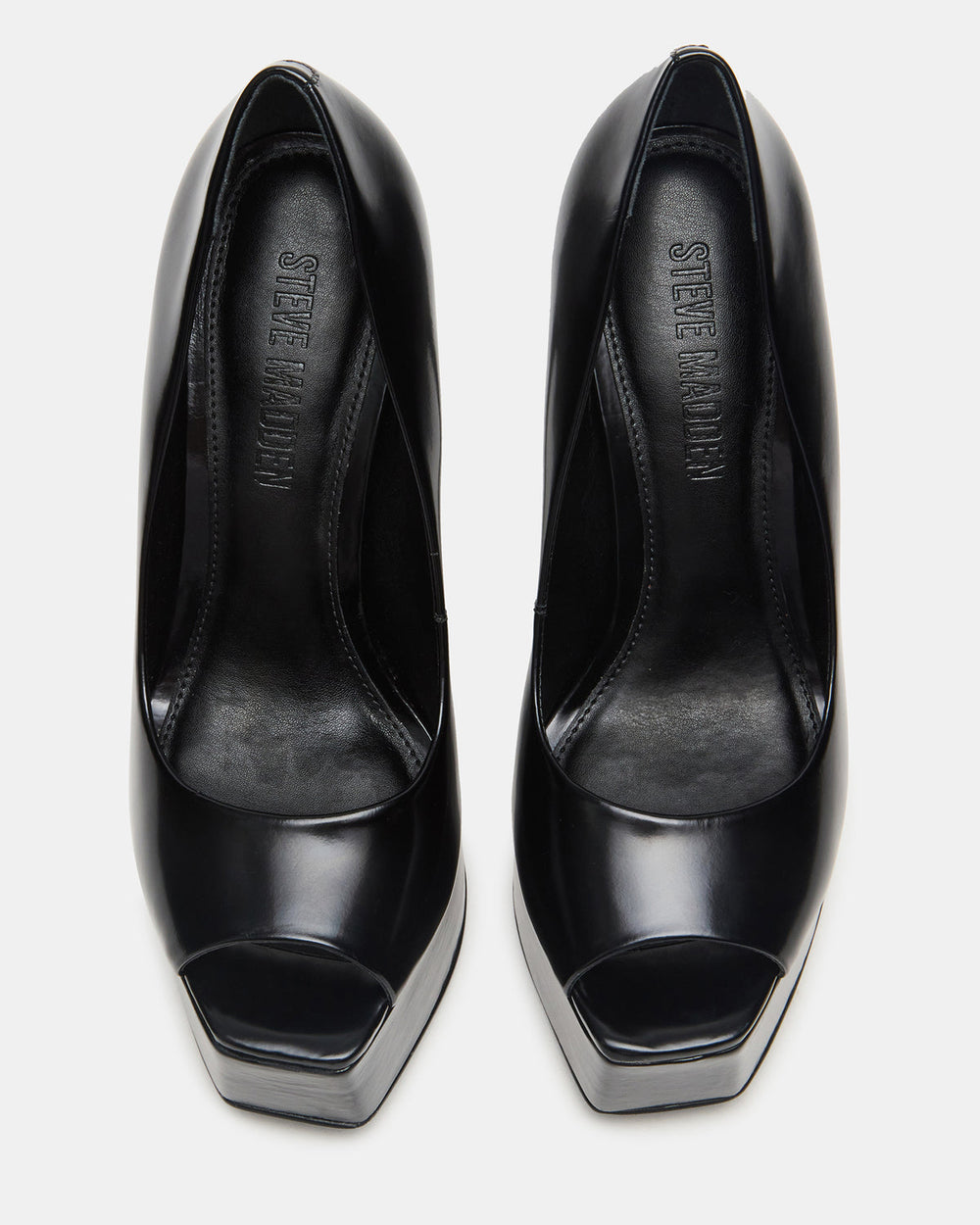 IVES Black Box Platform Square-Toe Stiletto Women's Heel | Steve Madden US