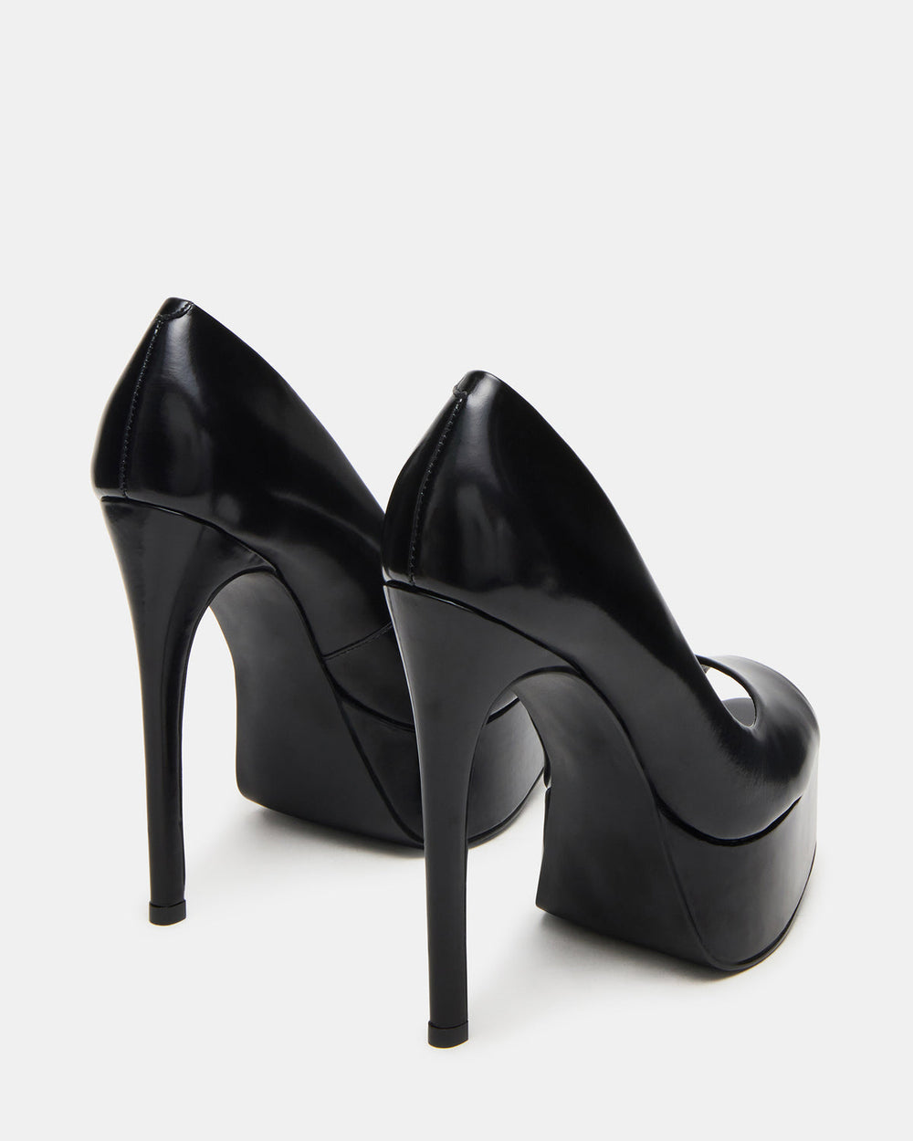 IVES Black Box Platform Square-Toe Stiletto Women's Heel | Steve Madden US