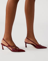 LIANA Wine Patent Women's Slingback Pointed-Toe Low Heel | Steve Madden for Sale
