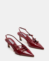 LIANA Wine Patent Women's Slingback Pointed-Toe Low Heel | Steve Madden for Sale