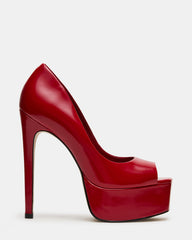 IVES Red Box Platform Square-Toe Stiletto Women's Heel | Steve Madden Sale