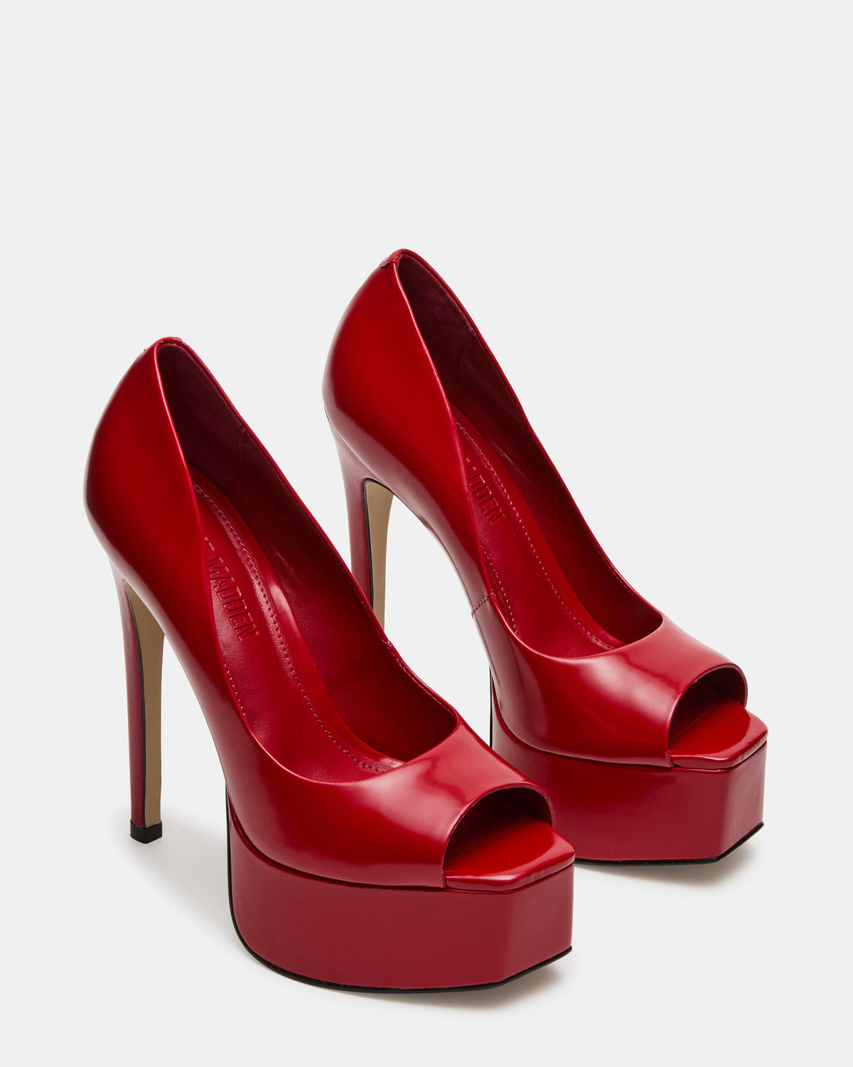 IVES Red Box Platform Square-Toe Stiletto Women's Heel | Steve Madden Sale
