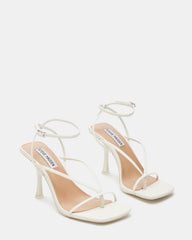 ANNIE White Women's Strappy Square Toe Heel | Steve Madden near me