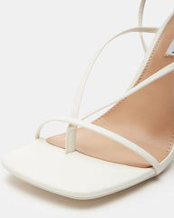 ANNIE White Women's Strappy Square Toe Heel | Steve Madden near me