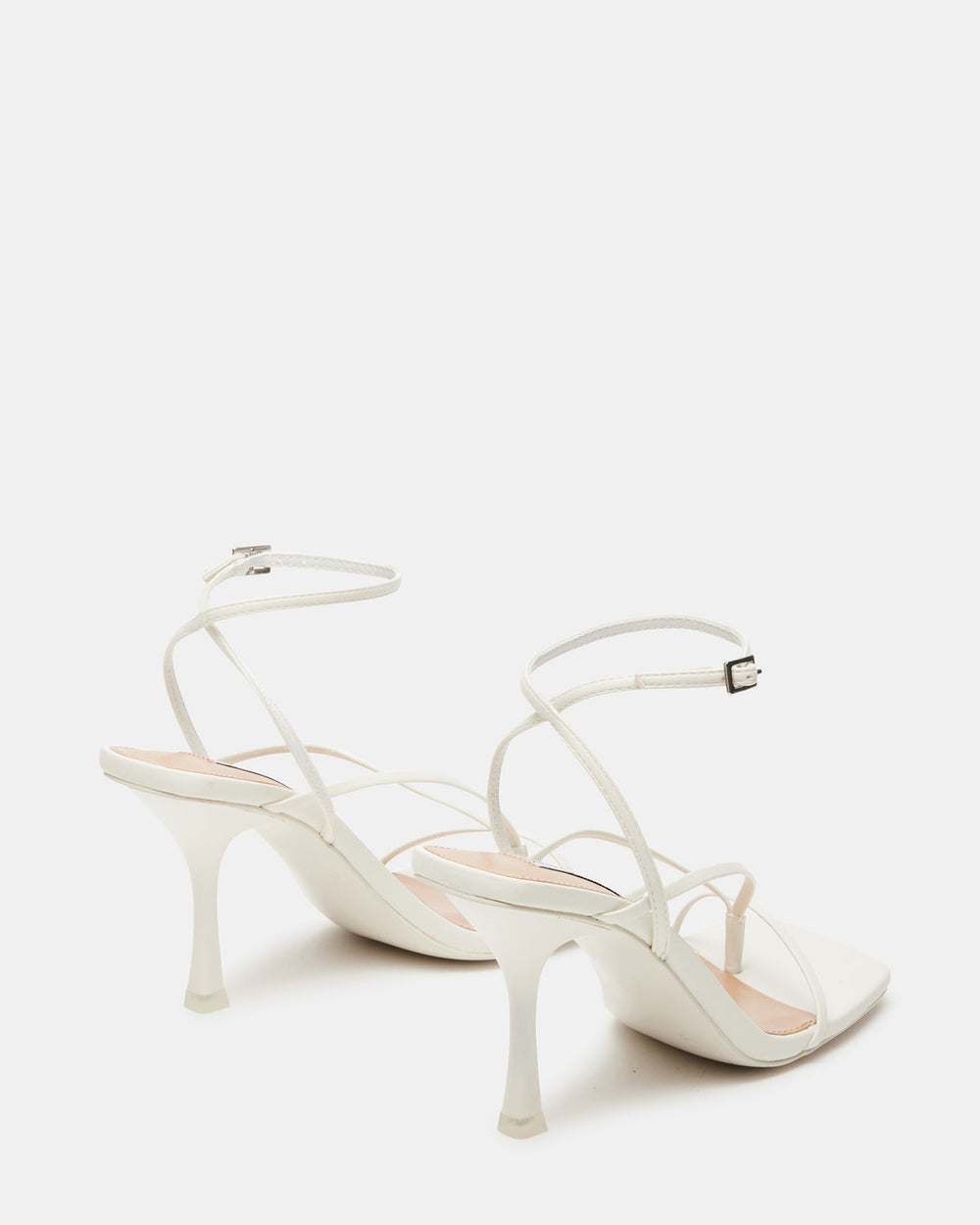 ANNIE White Women's Strappy Square Toe Heel | Steve Madden near me