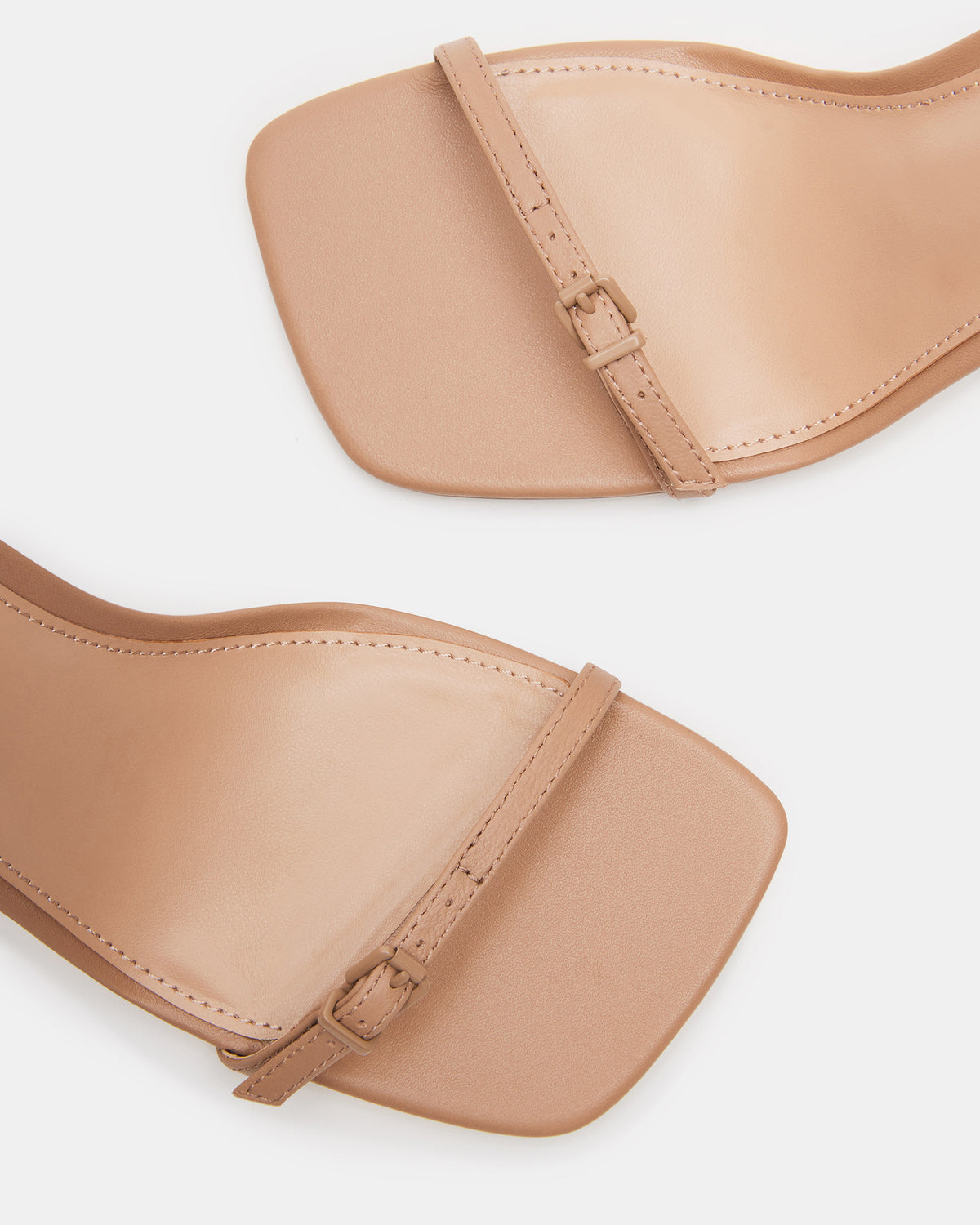 AILENE Tan Leather Square Toe Dress Sandal | Women's Heels | Steve Madden outlet