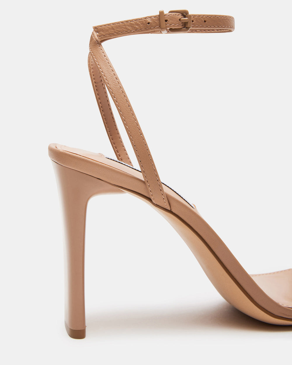 AILENE Tan Leather Square Toe Dress Sandal | Women's Heels | Steve Madden outlet