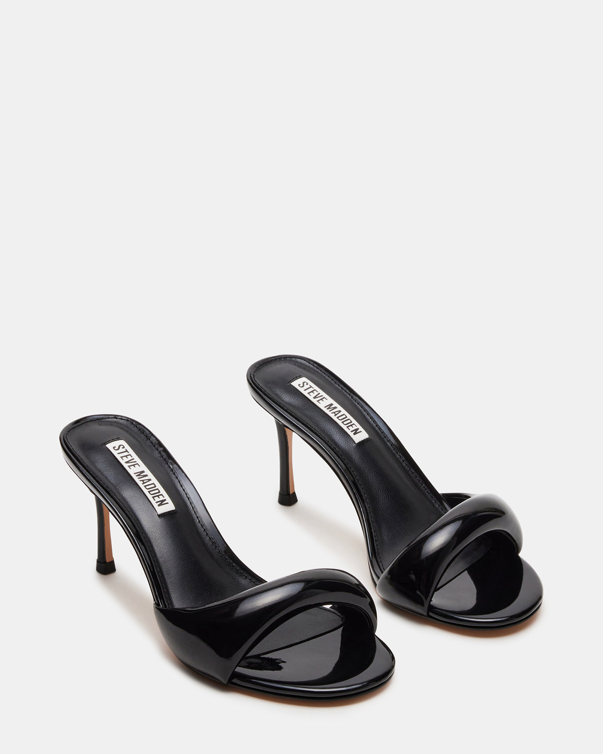 KIERAN Black Patent Mule Heel | Women's Heels | Steve Madden near me