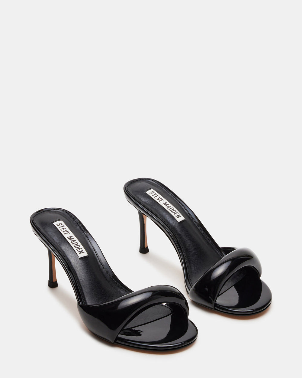 KIERAN Black Patent Mule Heel | Women's Heels | Steve Madden near me