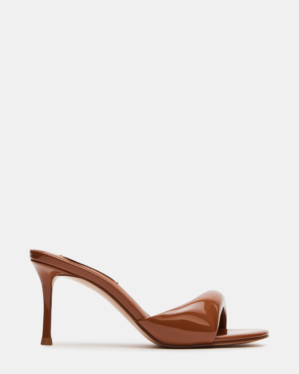KIERAN Camel Patent Mule Heel | Women's Heels | Steve Madden discount