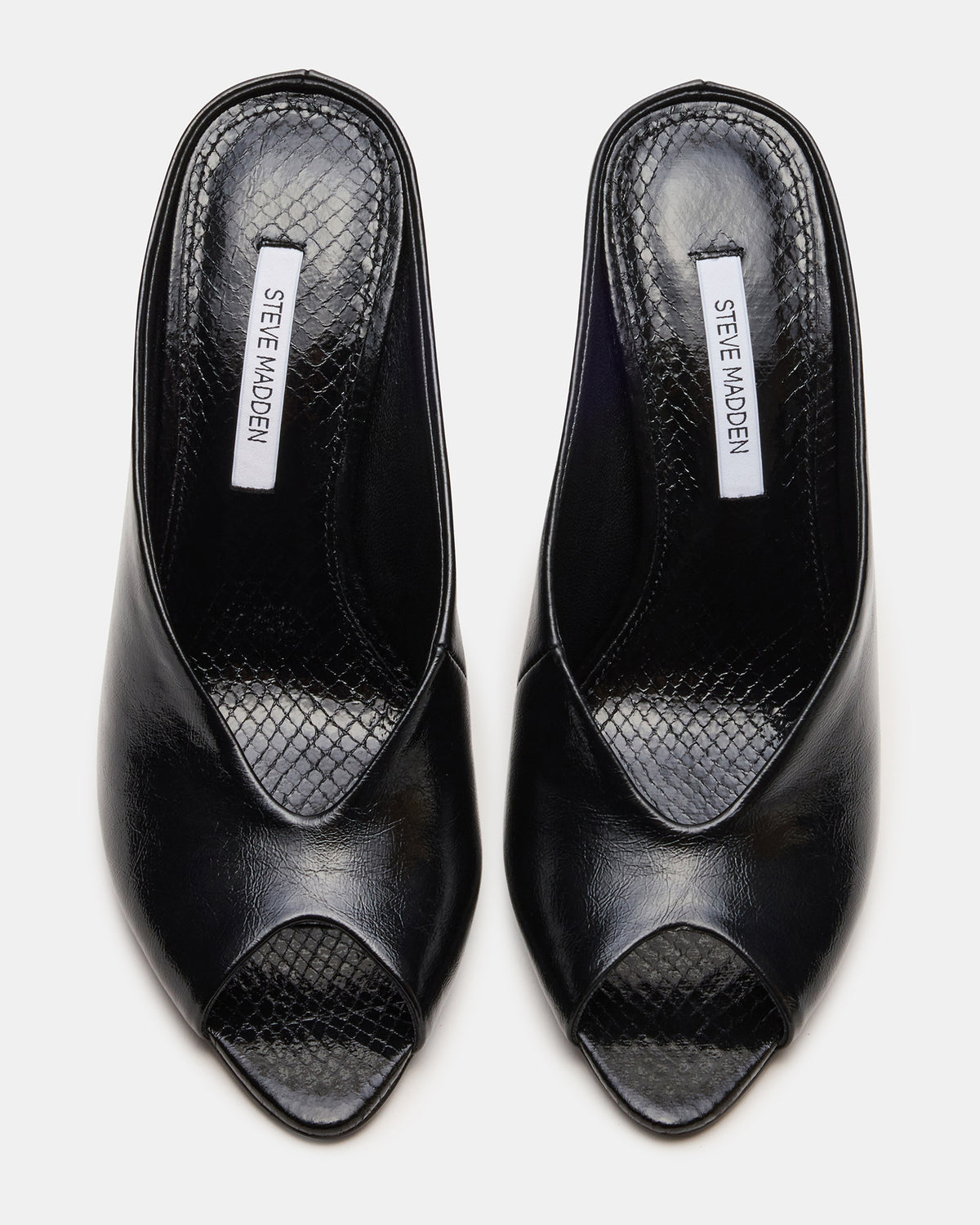 AGAZE Black Peep-Toe Stiletto Women's Heel | Steve Madden online