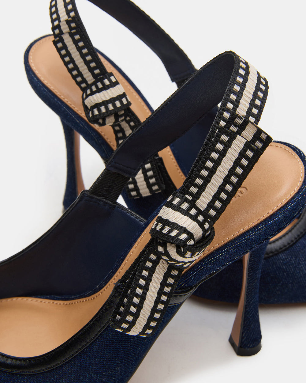 BRI Dark Denim Slingback Pump Women's Heel | Steve Madden Sale