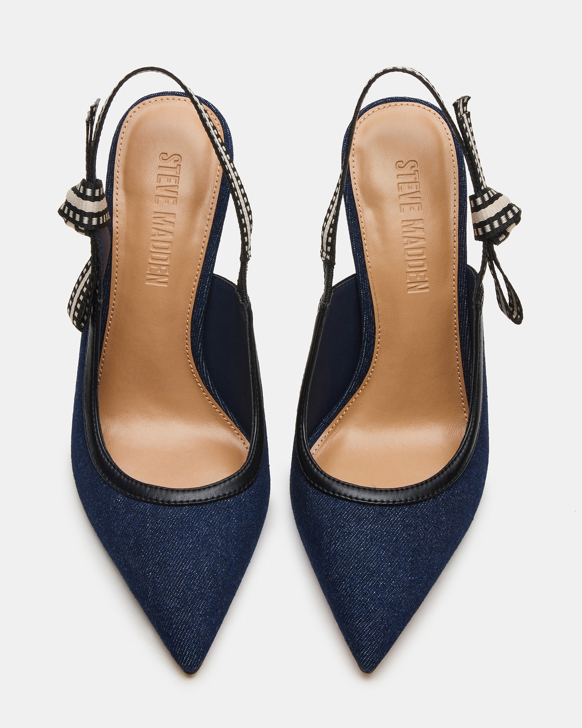BRI Dark Denim Slingback Pump Women's Heel | Steve Madden Sale