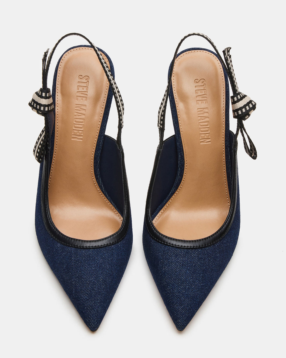 BRI Dark Denim Slingback Pump Women's Heel | Steve Madden Sale