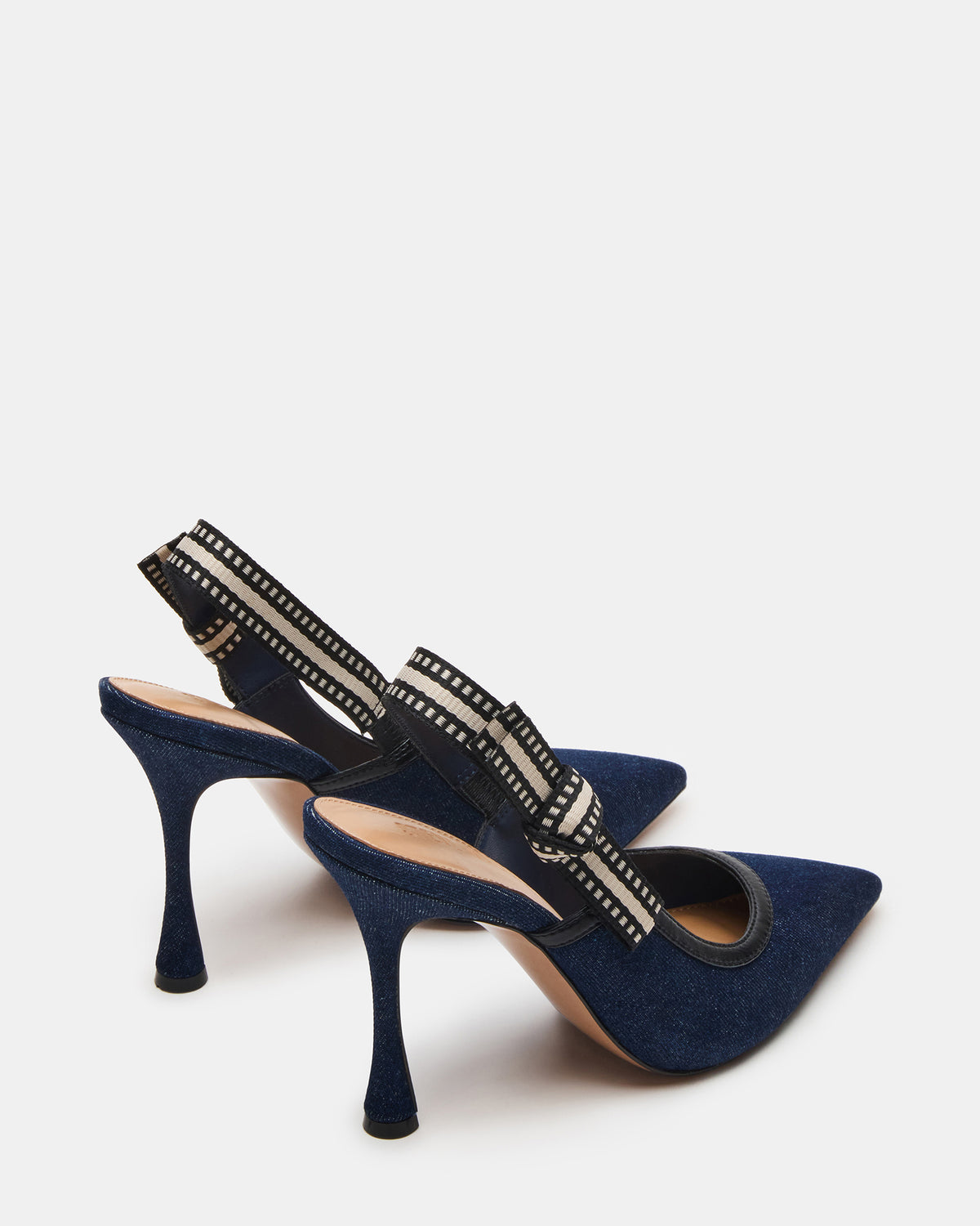 BRI Dark Denim Slingback Pump Women's Heel | Steve Madden Sale