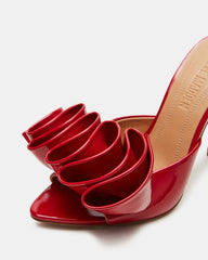 AFFINITY Red Patent Women's Multi Pointed-Toe Stiletto Mule Heel | Steve Madden US