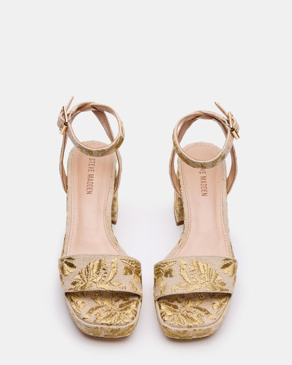 MERCERR Gold Multi Women's Platform Block Heel | Steve Madden for Sale