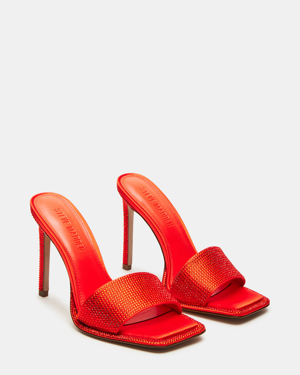 YARA Orange Women's Square-Toe Mule Heel | Steve Madden near me