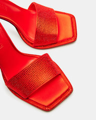 YARA Orange Women's Square-Toe Mule Heel | Steve Madden near me