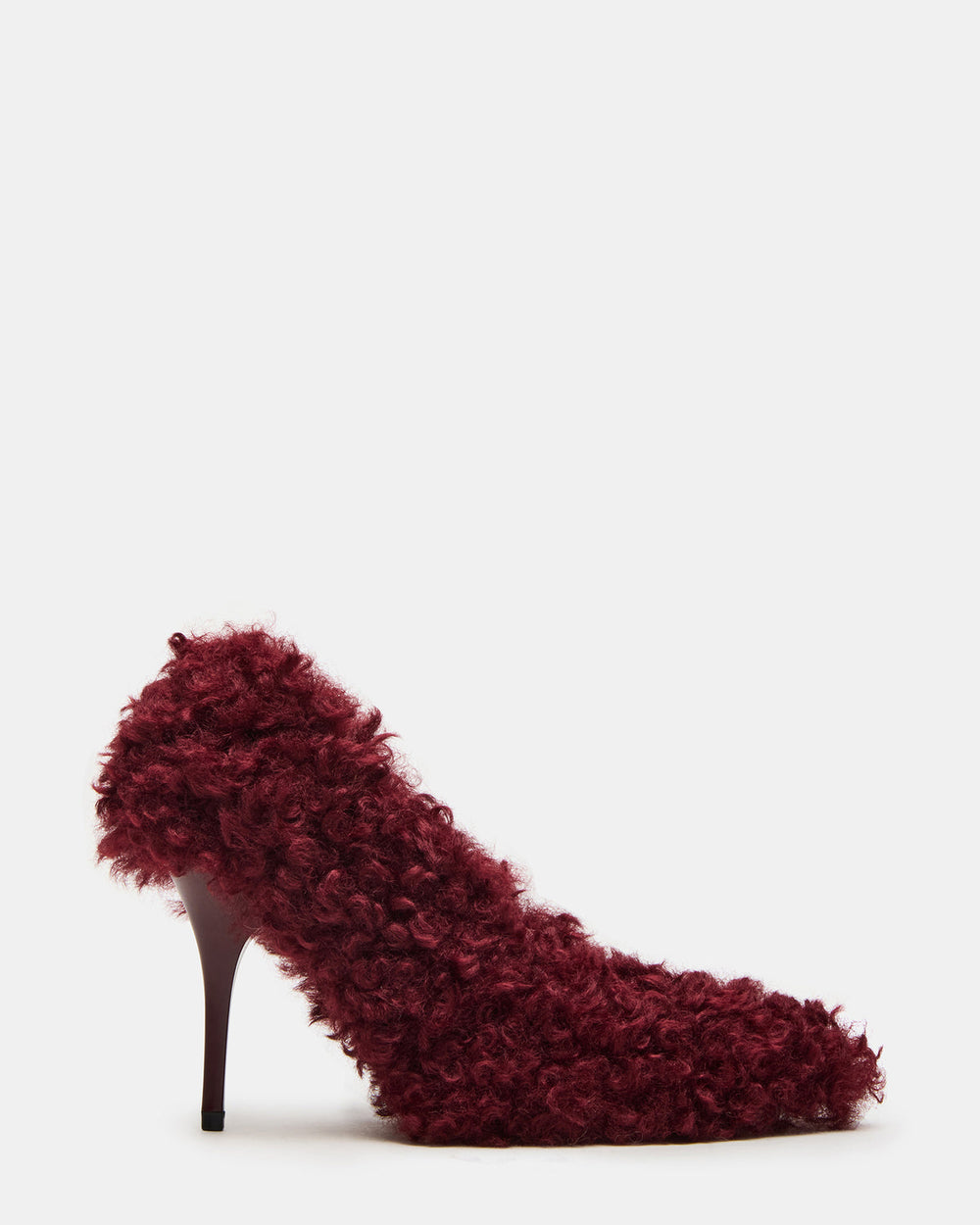 ACHILLES Red Pointed-Toe Faux Fur Stiletto Women's Heel | Steve Madden Sale