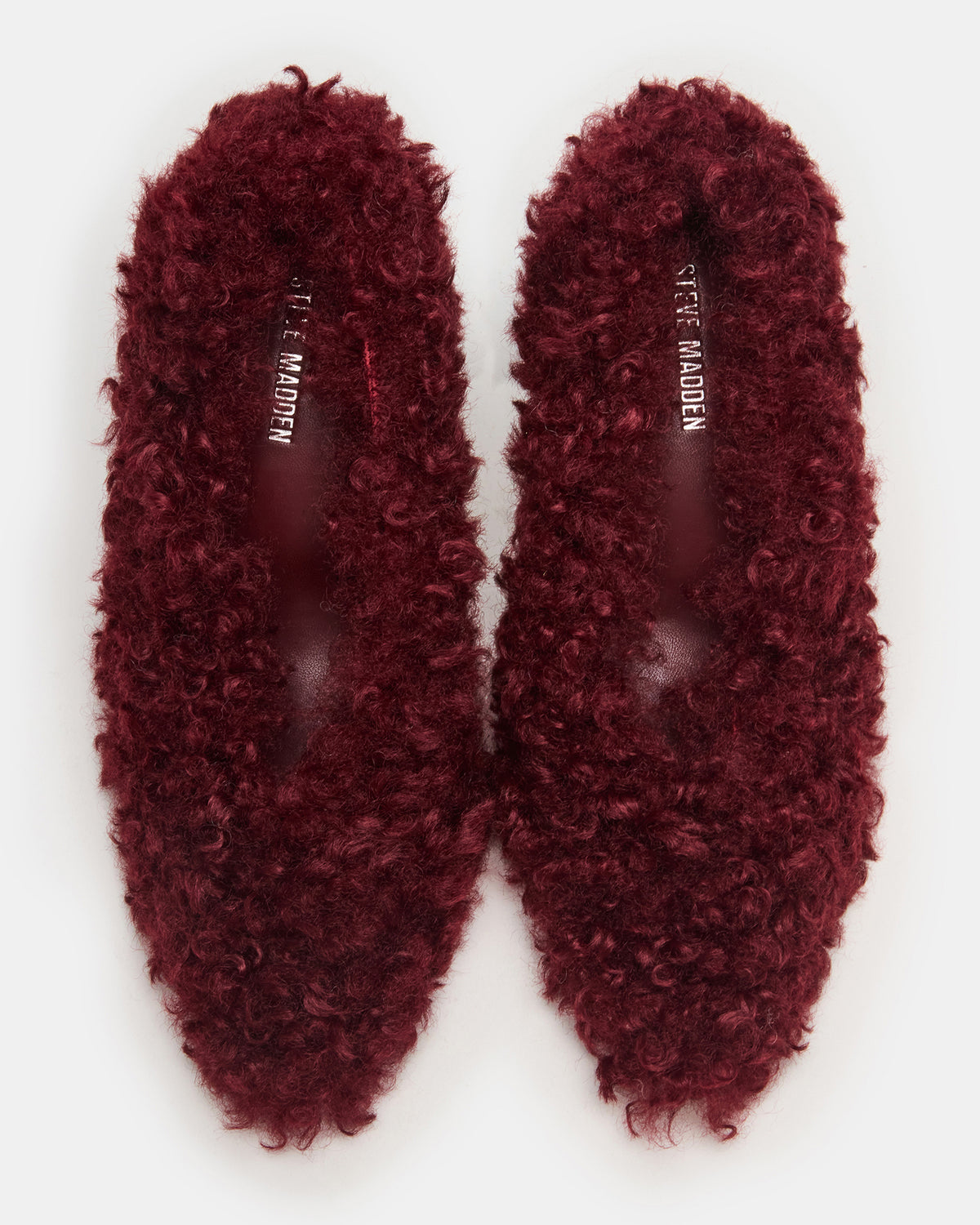 ACHILLES Red Pointed-Toe Faux Fur Stiletto Women's Heel | Steve Madden Sale