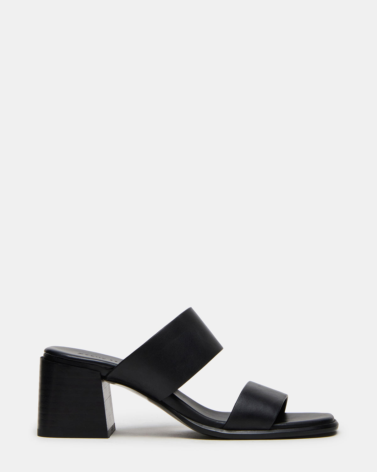 SYCAMORE Black Leather Square-Toe Mule Women's Heel | Steve Madden near me