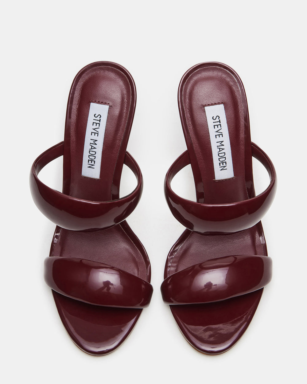 SATURN Wine Patent Stiletto Mule Women's Heel | Steve Madden online