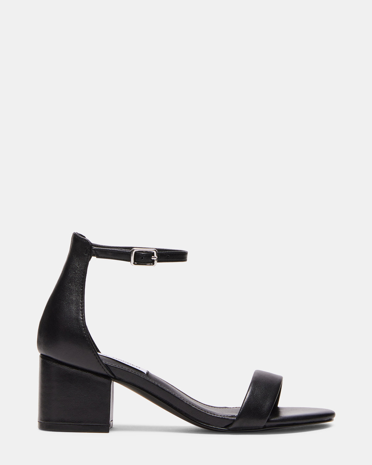 IRENEE Black Leather Women's 2 Inch Block Heel | Steve Madden discount
