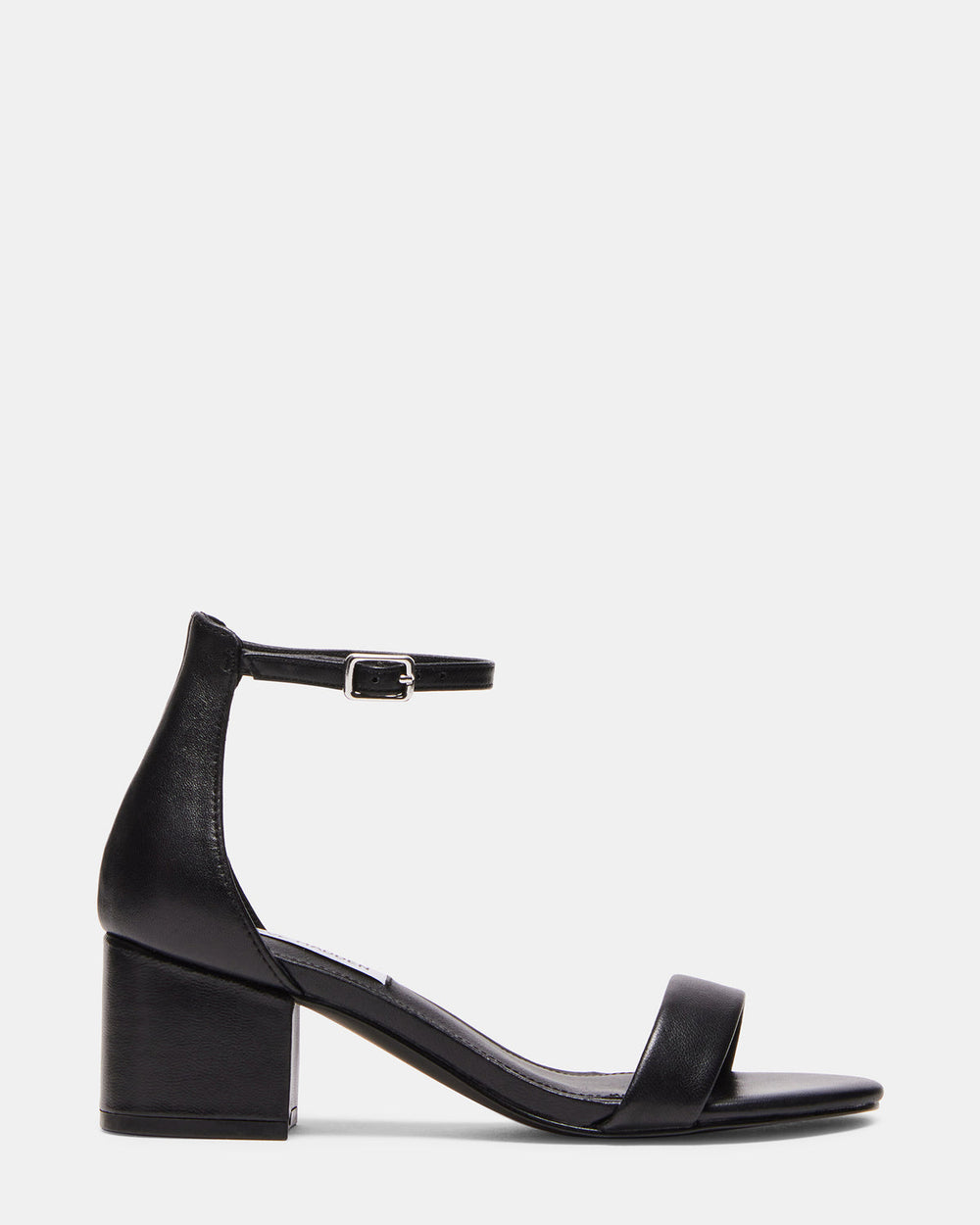 IRENEE Black Leather Women's 2 Inch Block Heel | Steve Madden discount