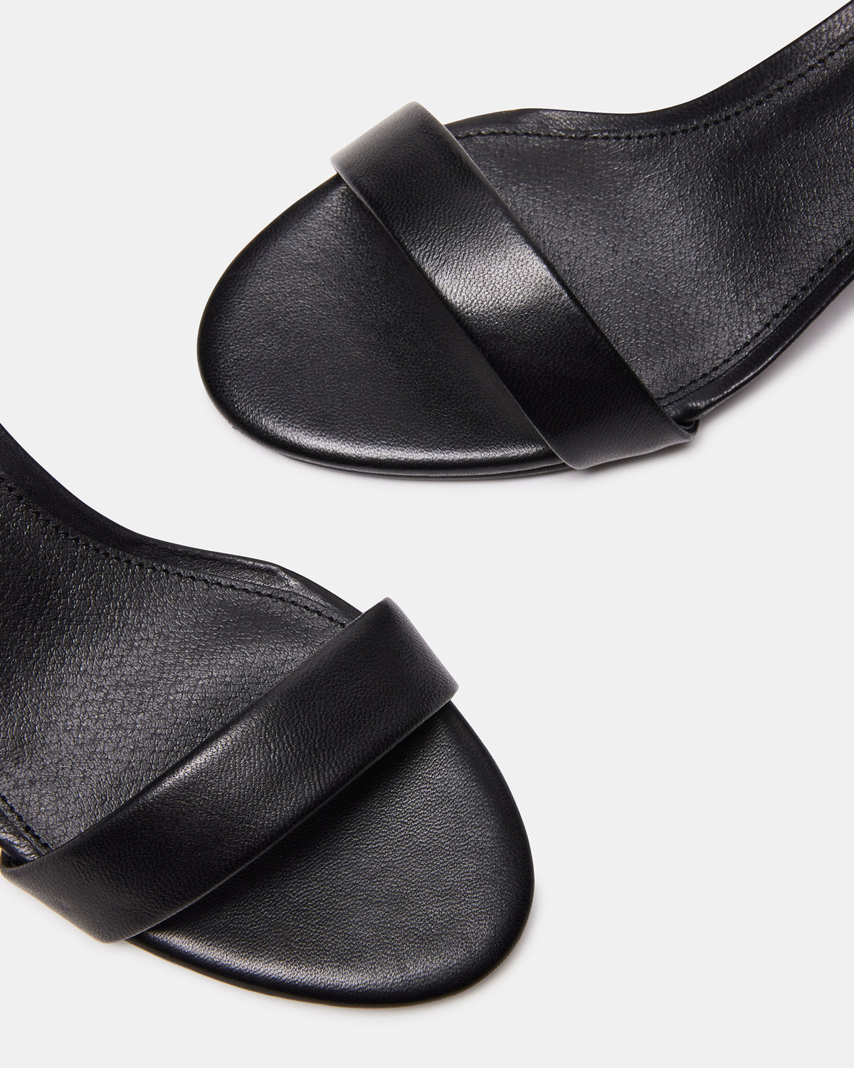 IRENEE Black Leather Women's 2 Inch Block Heel | Steve Madden discount