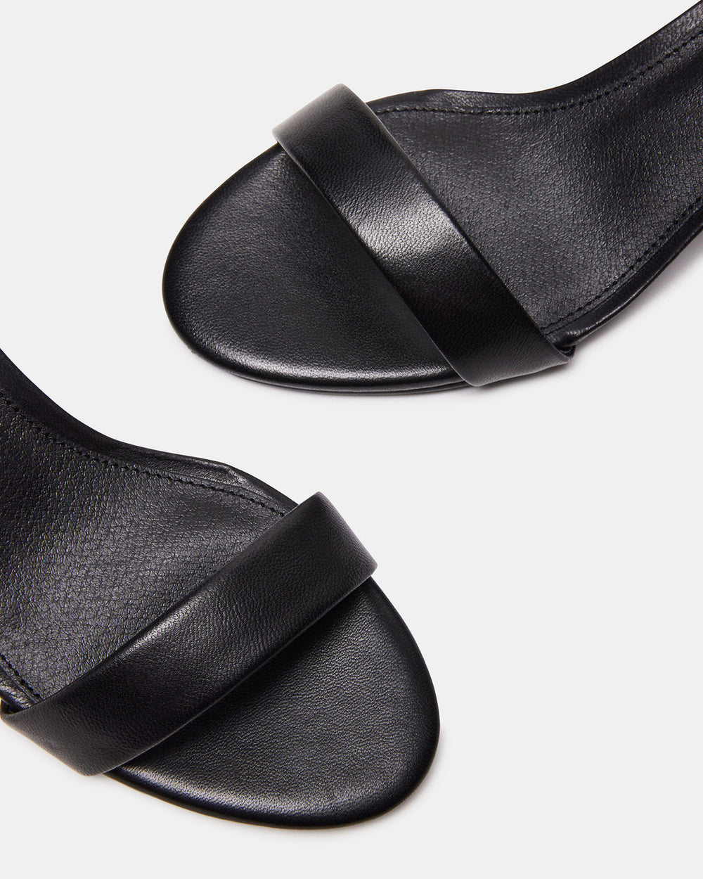 IRENEE Black Leather Women's 2 Inch Block Heel | Steve Madden discount