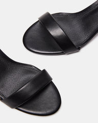 IRENEE Black Leather Women's 2 Inch Block Heel | Steve Madden discount