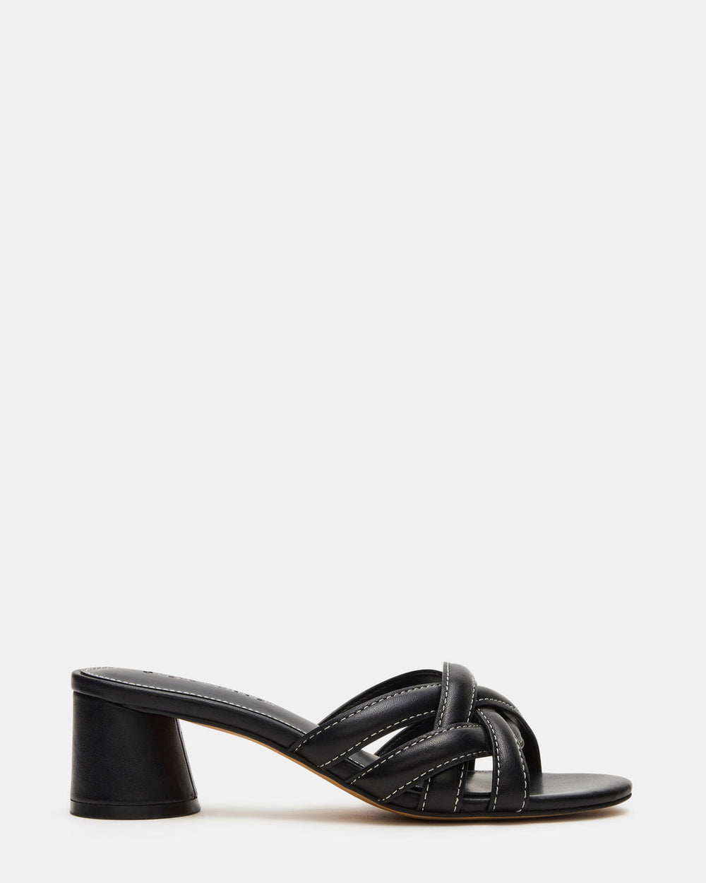 MARANO Black Leather Women's Mule Block Heel | Steve Madden near me