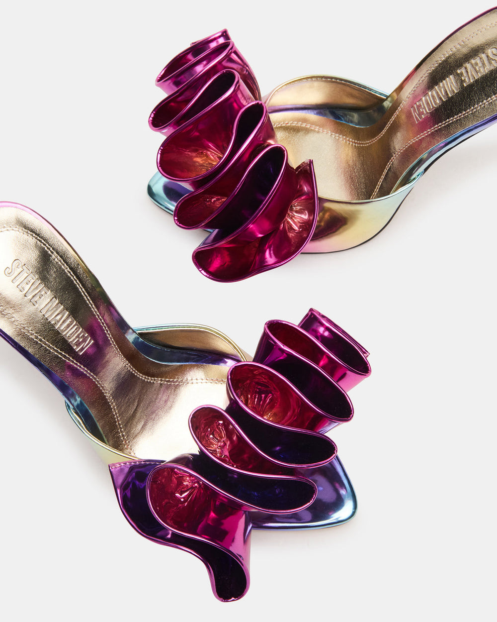 AFFINITY Metallic Multi Women's Pointed-Toe Stiletto Mule Heel | Steve Madden outlet