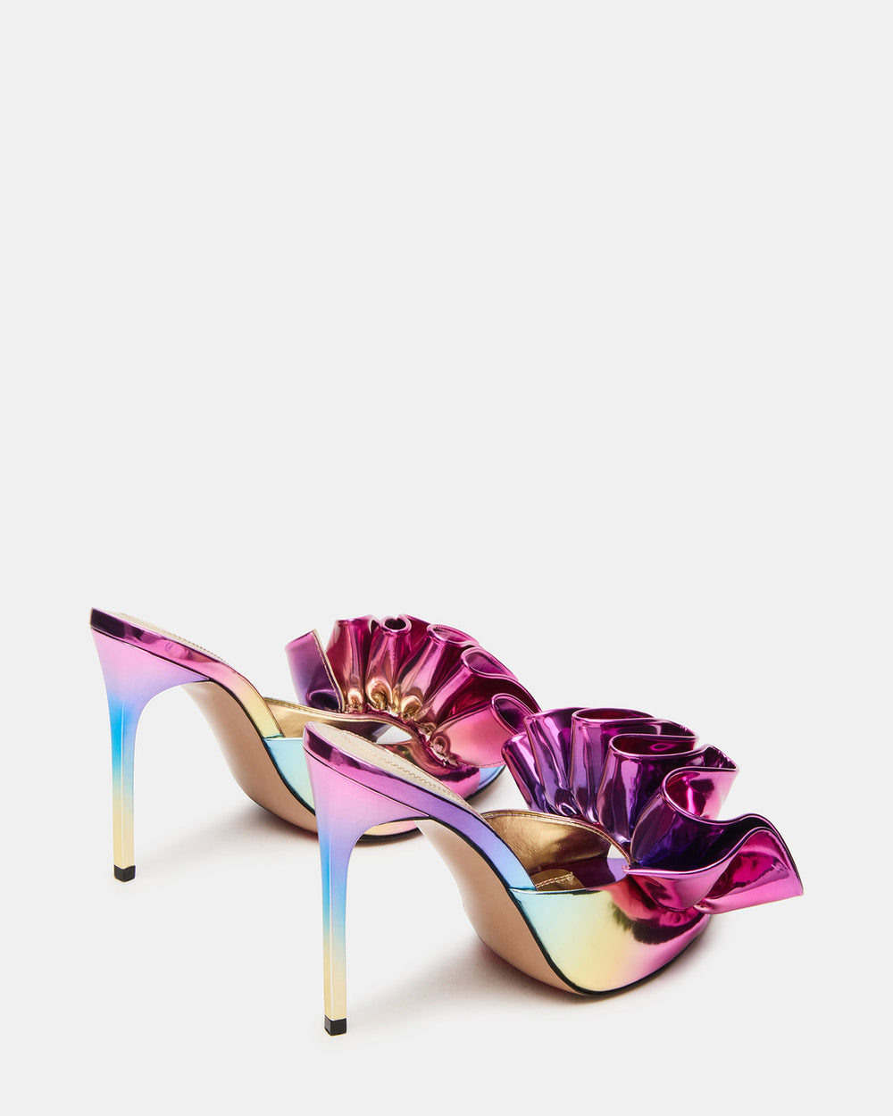 AFFINITY Metallic Multi Women's Pointed-Toe Stiletto Mule Heel | Steve Madden outlet