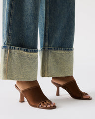 GLEAM Brown Women's Square-Toe Mule Heel | Steve Madden online