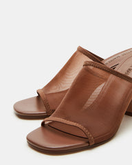 GLEAM Brown Women's Square-Toe Mule Heel | Steve Madden online