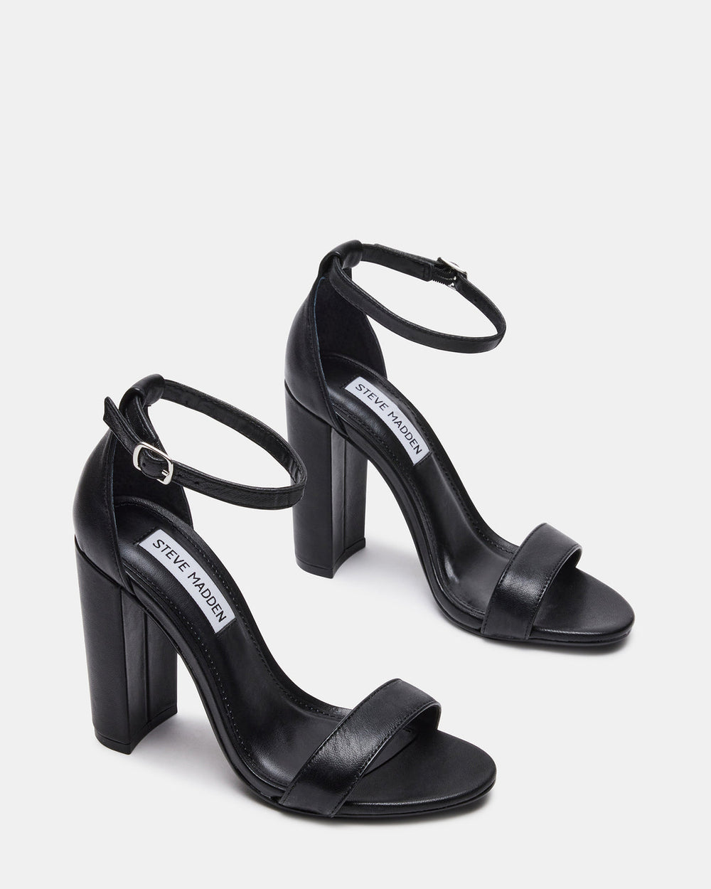 CARRSON Black Leather Women's Heel | Steve Madden outlet
