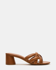 MARANO Tan Leather Women's Mule Block Heel | Steve Madden near me